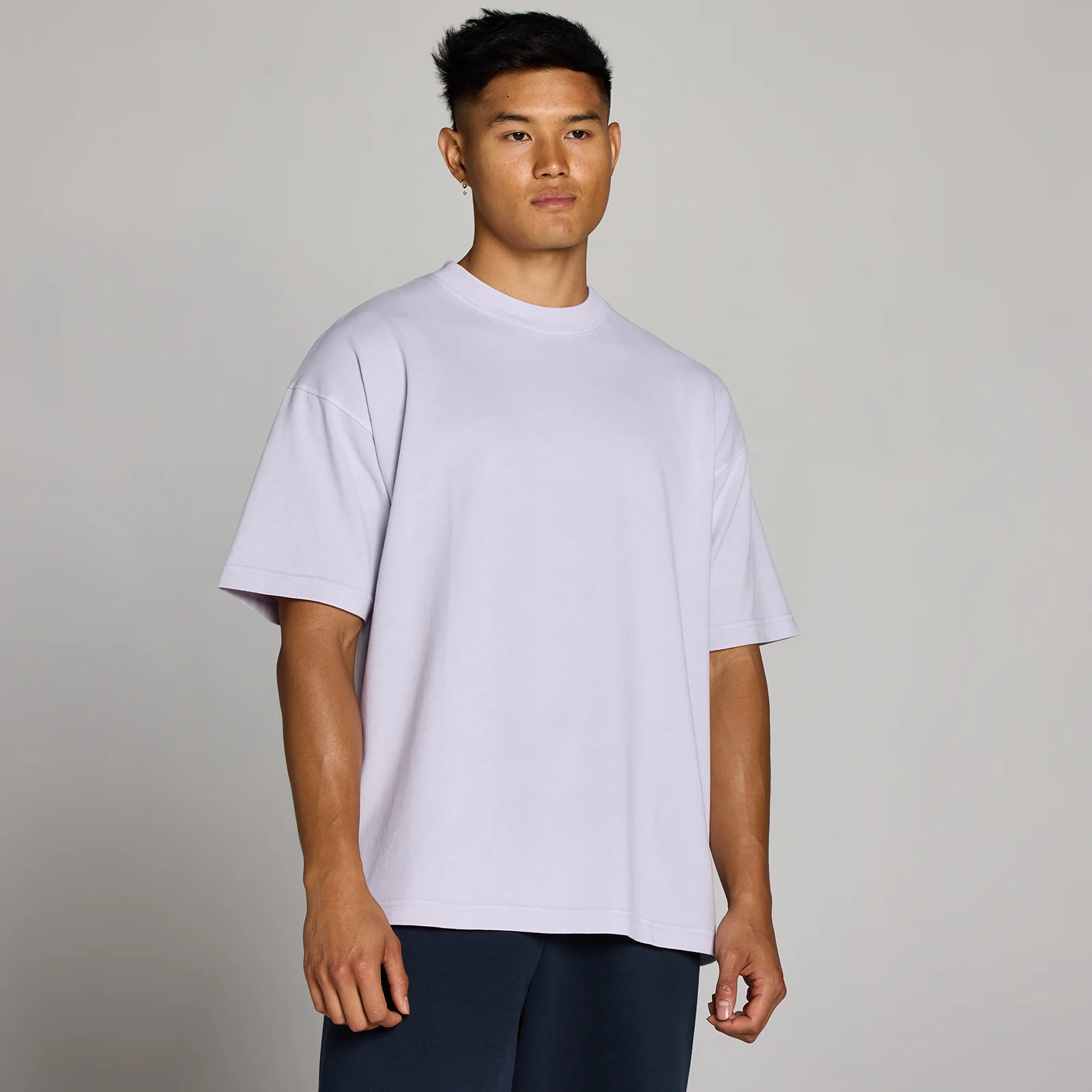 MP Men's Washed Oversized Cotton T-Shirt - Lilac Grey - XS Bild 1