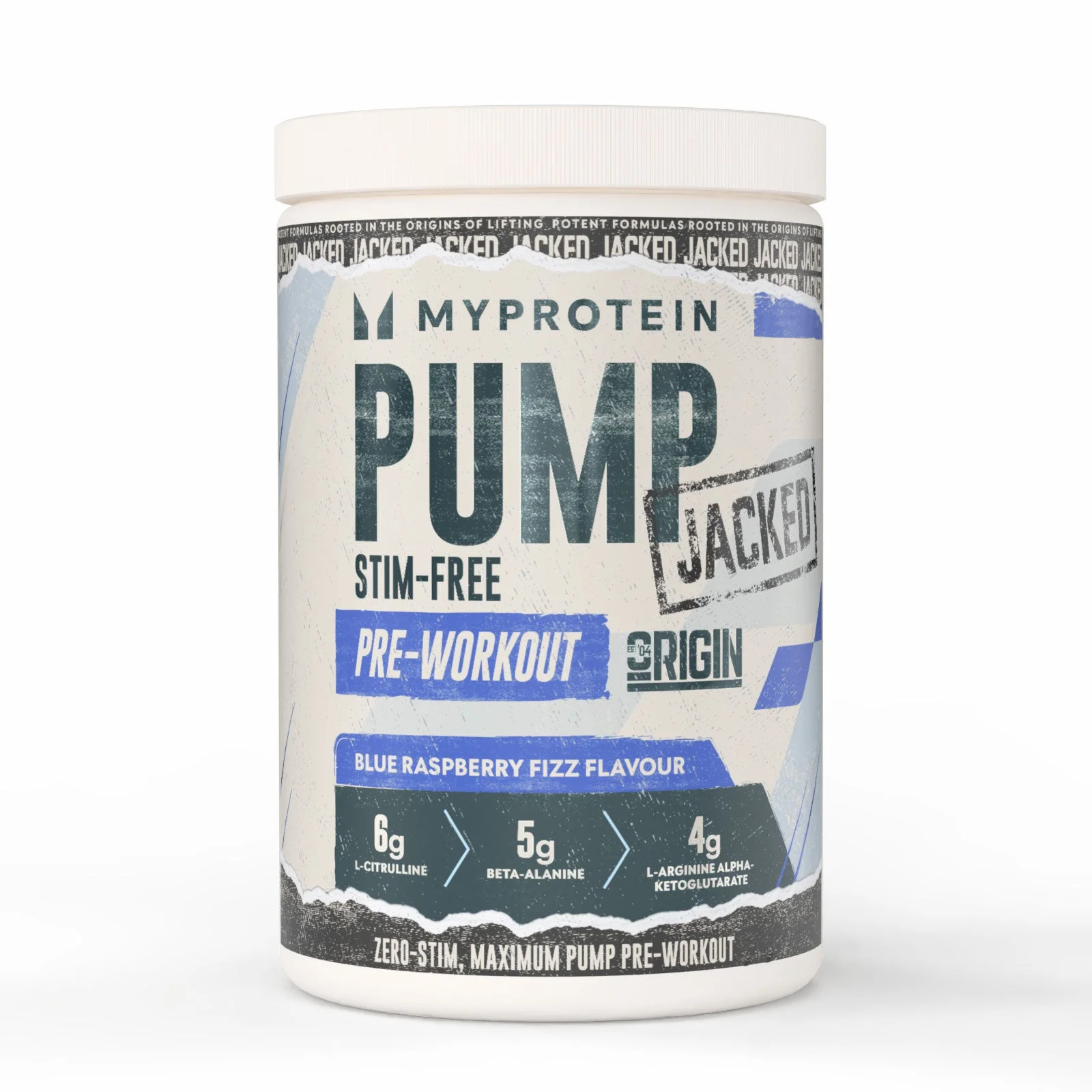 Origin Jacked Pump - 625G - 25servings - Blue Raspberry Fizz Bild 1