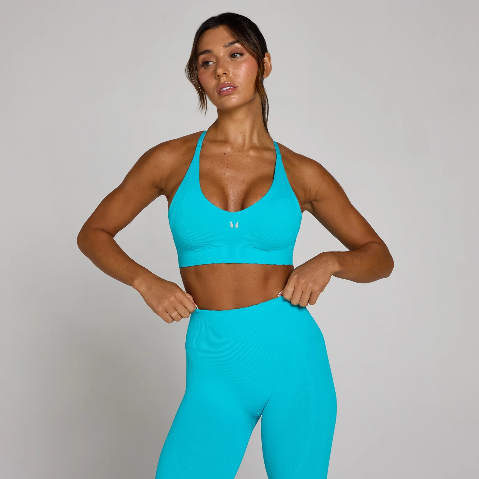 MP Women's Tempo Ultra Seamless Sport-BH - Elektrisk Blå - XS Bild 1