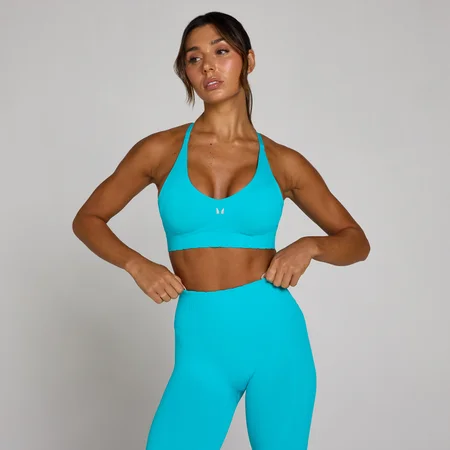 MP Women's Tempo Ultra Seamless Sport-BH - Elektrisk Blå