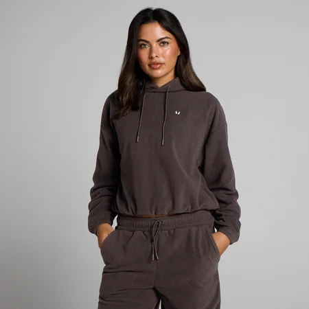 MP Women's Fleece Huvtröja - Kakao