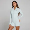 MP Women's Tempo Ultra Seamless Jacka med Hel Dragkedja - Blå Aura