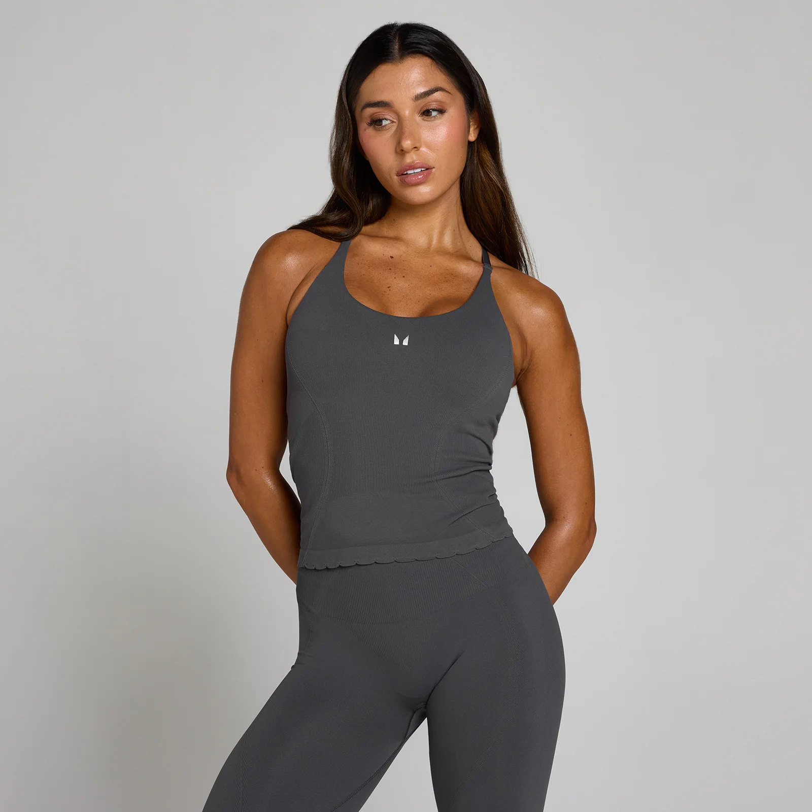 MP Women's Tempo Ultra Seamless Longline Vest - Robust Grå - XS Bild 1