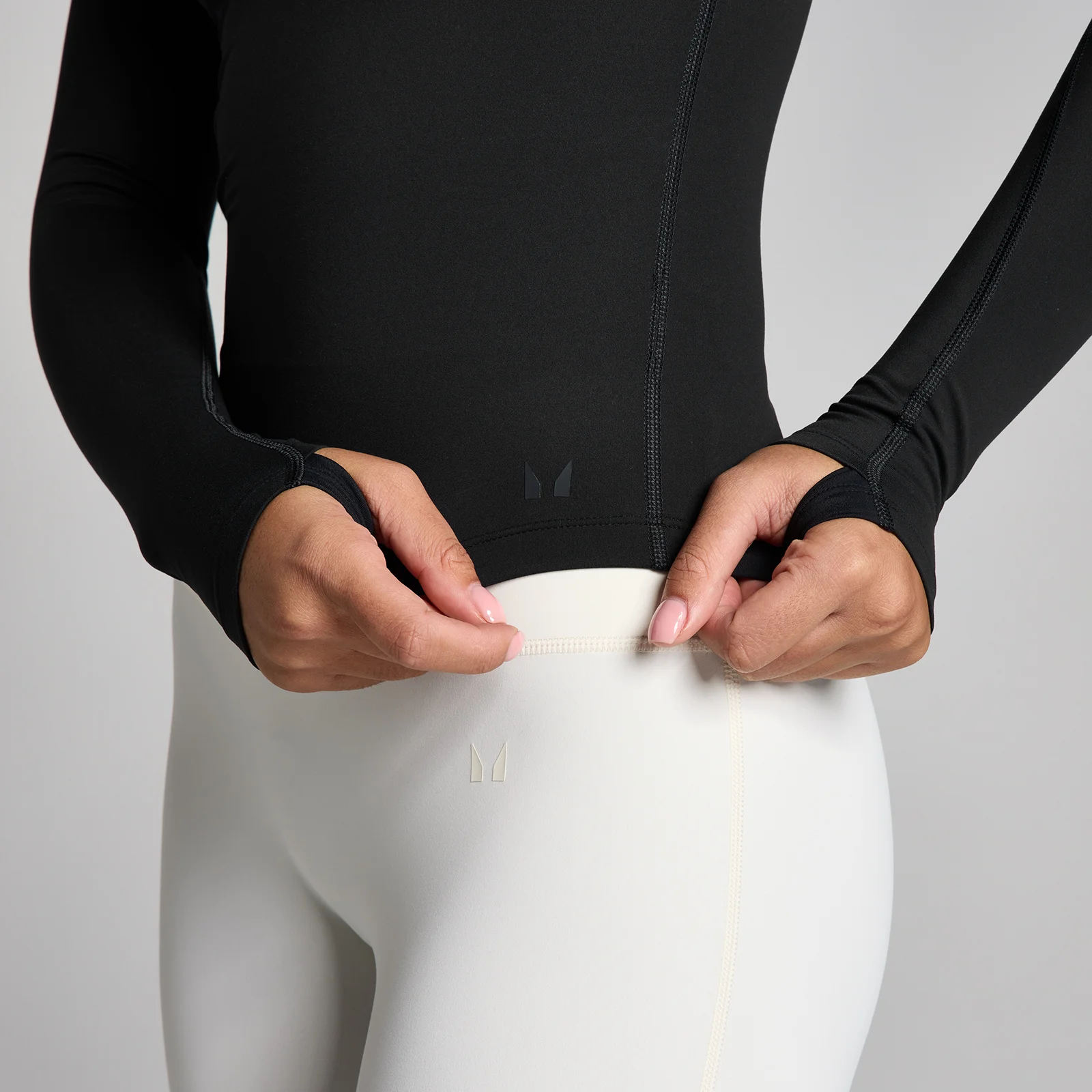 MP Dam Tempo Long Sleeve Collared Top - Svart - M Bild 4