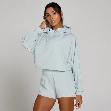 MP Womens Tempo Ultra 1/4 Zip Vävd Jacka - Blue Aura