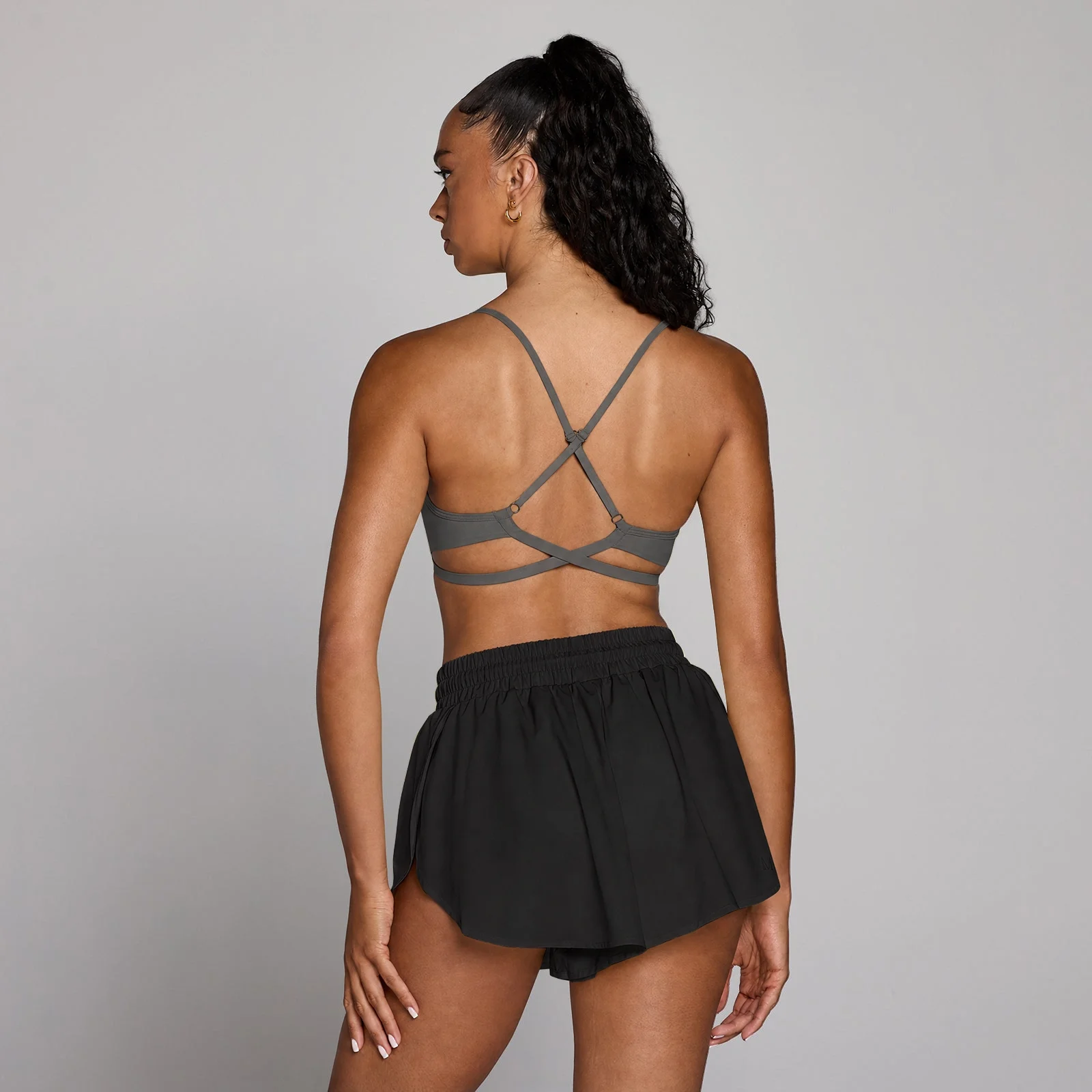 MP Women's Tempo Adjustable Strappy Back Sports Bra - Mörkgrå - M Bild 1