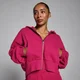 MP Lifestyle Huvtröja med Dragkedja för Kvinnor - Bold Berry