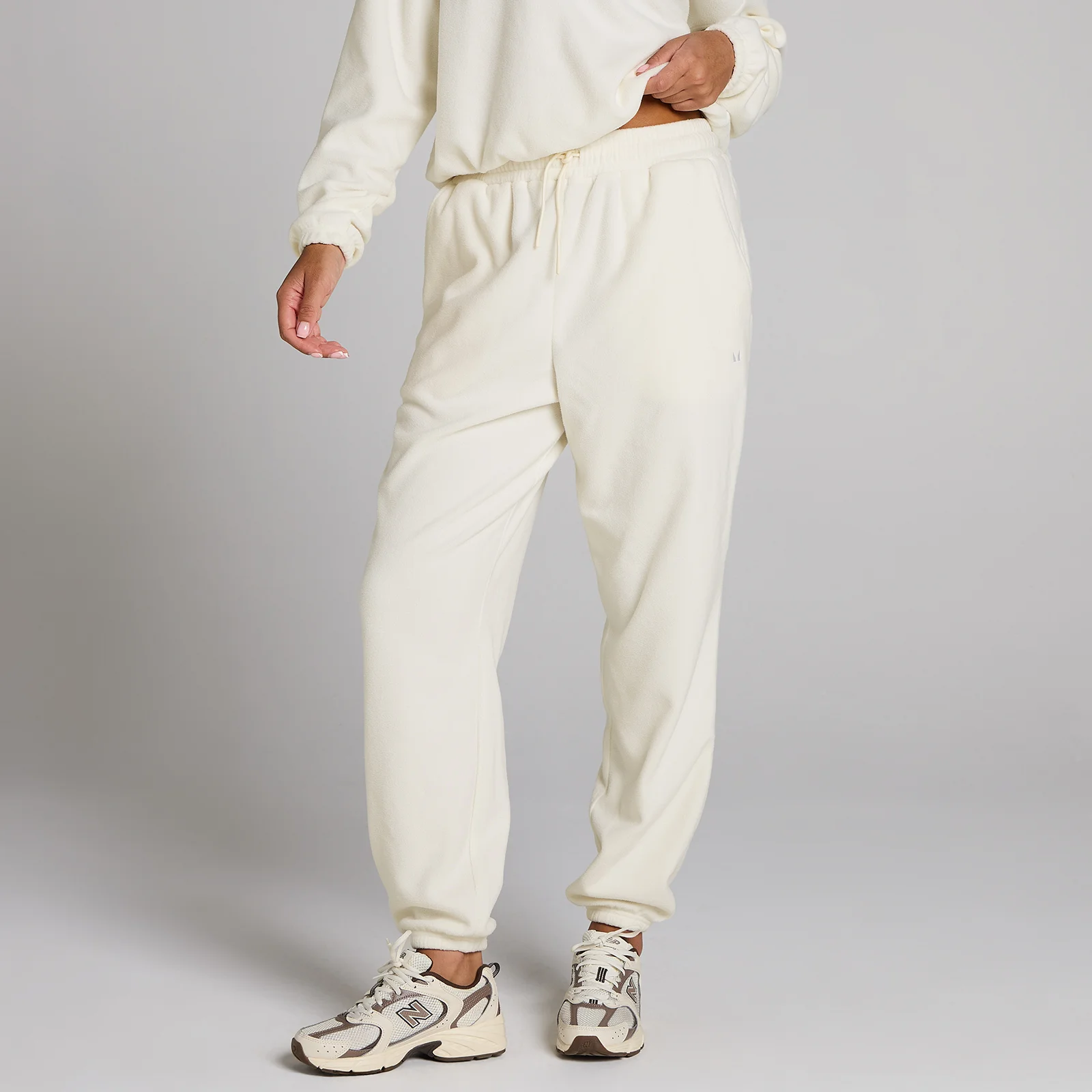 MP damjoggingbyxor i fleece - Pearl - S Bild 1