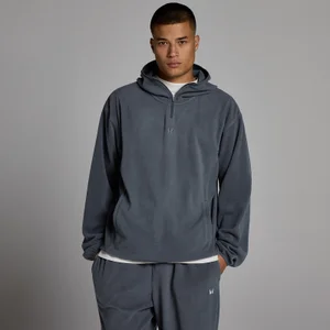 MP Fleece-huvtröja med 1/4 blixtlås för män - Granite - Size XS