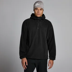 MP Fleece-huvtröja med 1/4 blixtlås för män - Svart - Size M