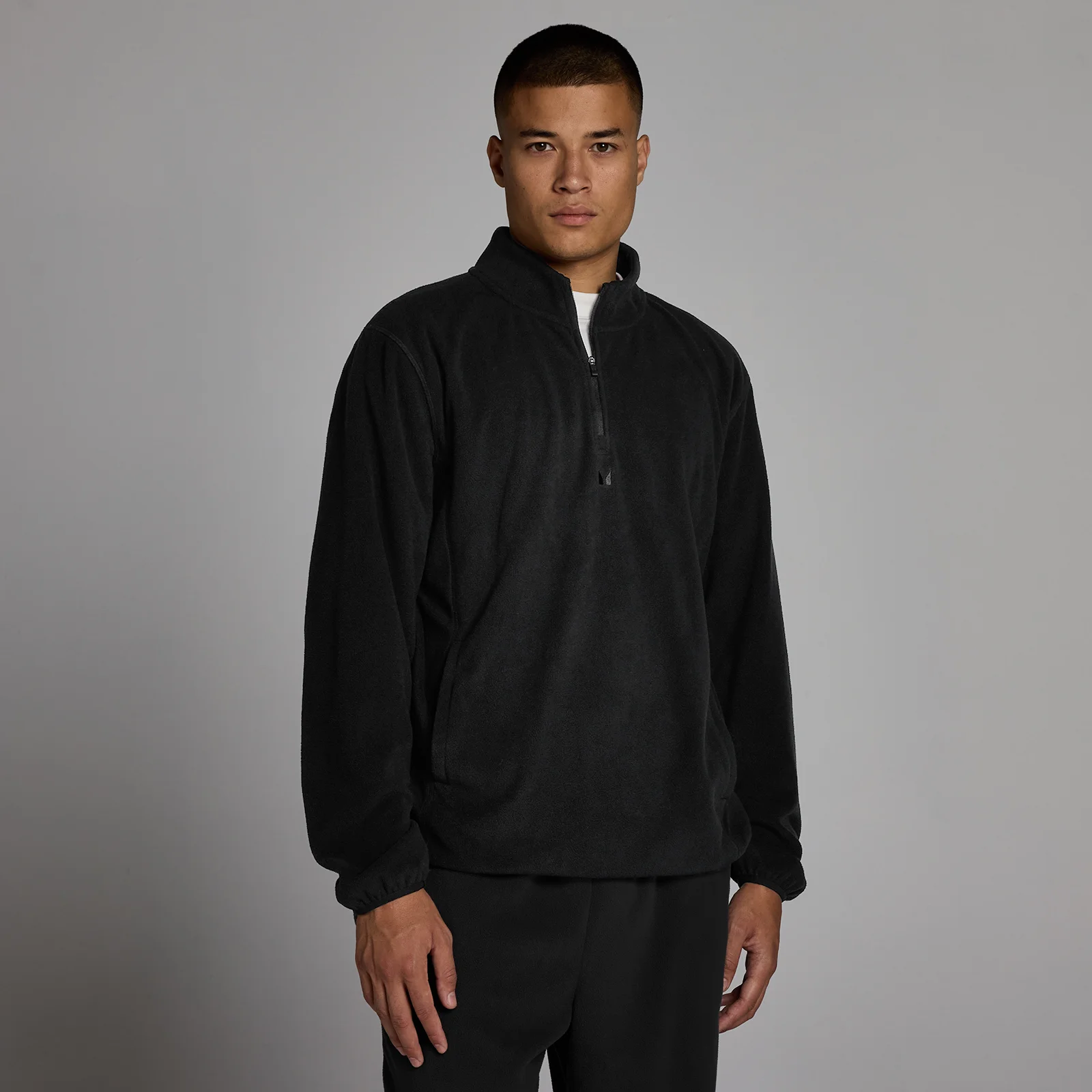 MP Herr Fleece 1/4 Dragkedja - Svart - L Bild 1