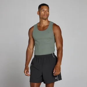 MP Lift Ribbat Muscle Fit Linne för män - Gunmetal - Size L