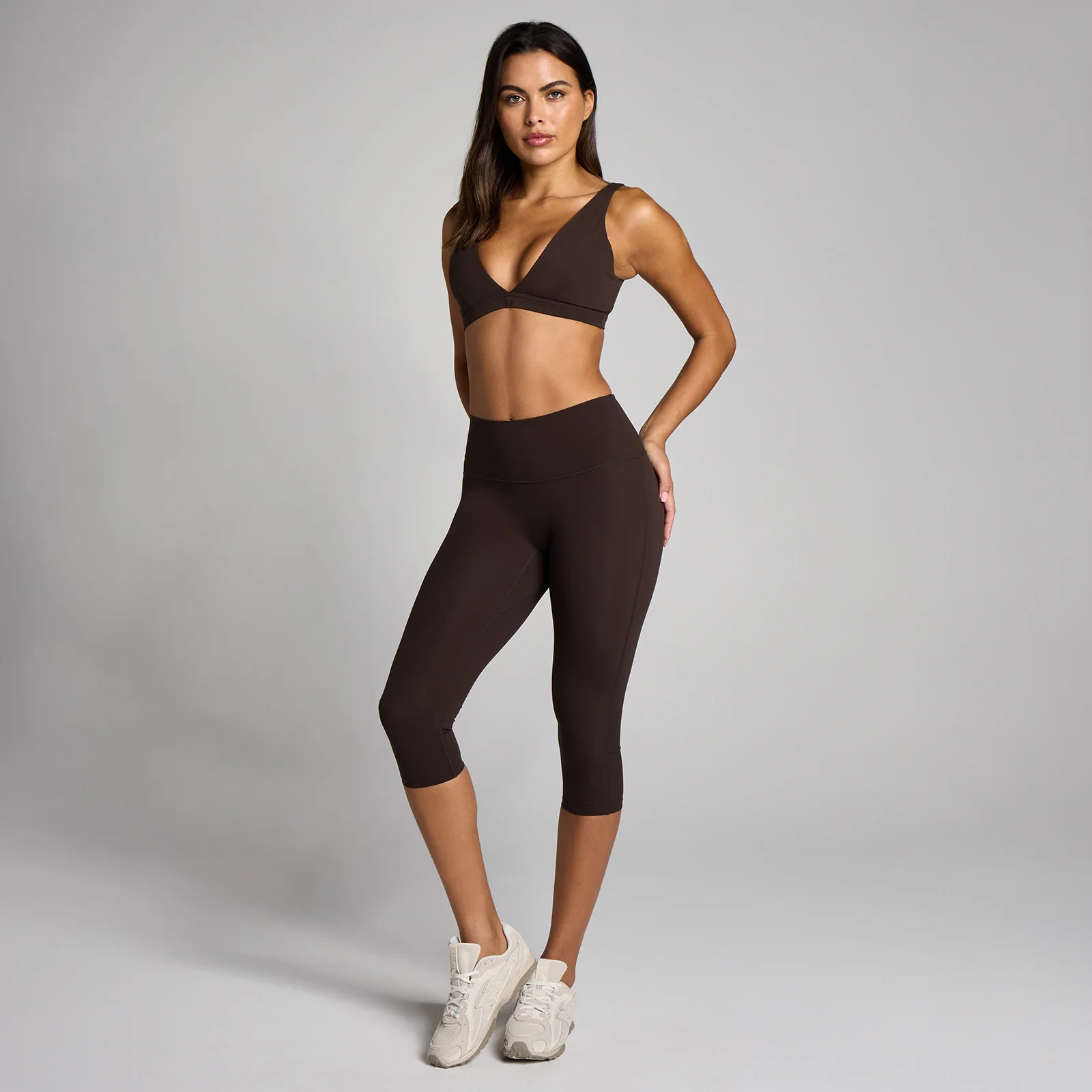 MP Dam Tempo Capri Leggings - Kakao - S Bild 3