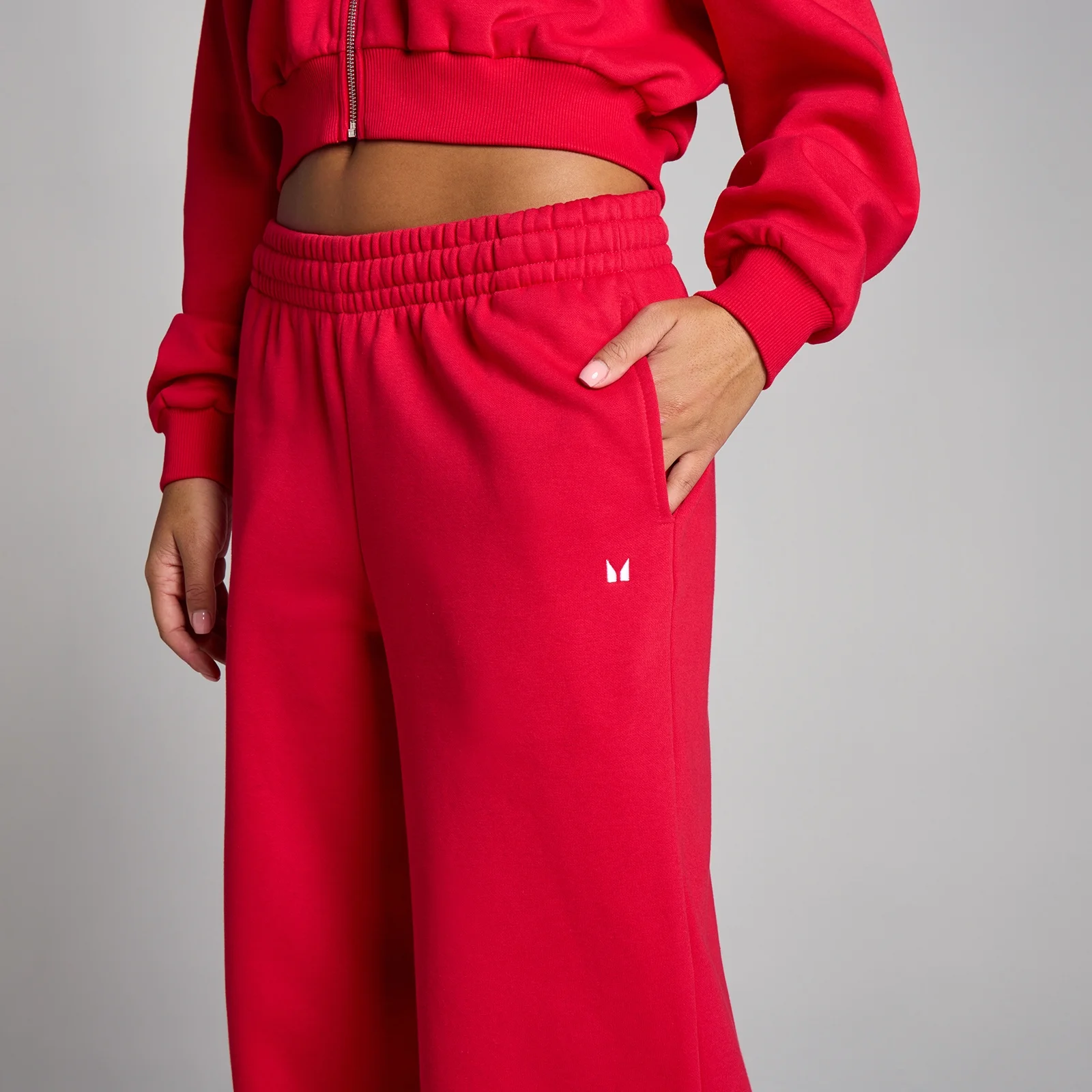 MP Dam Basic Straight Leg Joggingbyxor - Chilli - M Bild 4