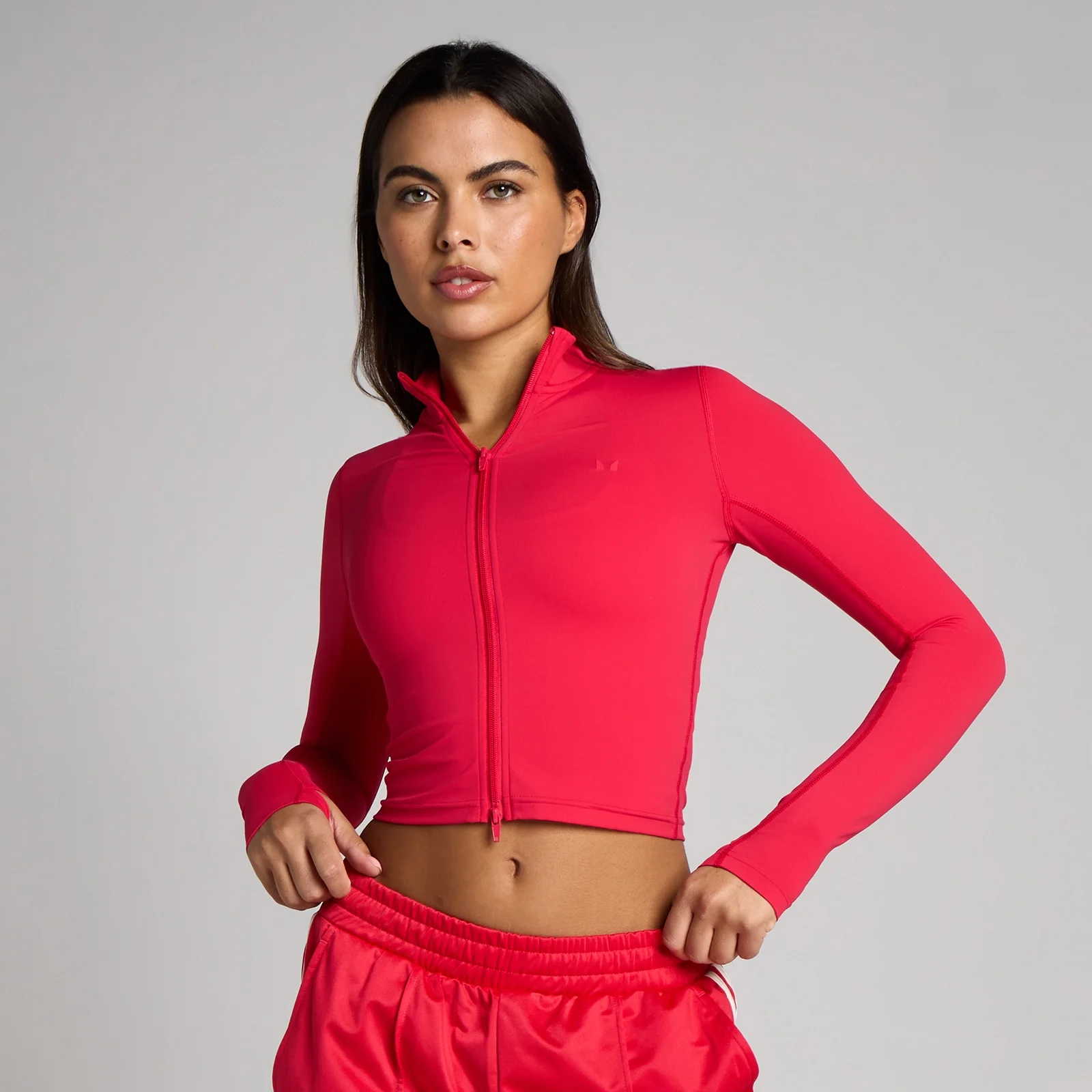 MP Dam Tempo Cropped Jacka - Chilli - L Bild 1