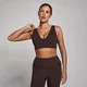 MP Women's SculptForm V-ringad lång sport-BH - Kakao