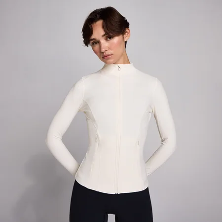 MP Women's SculptForm jacka med hel dragkedja - Pärla
