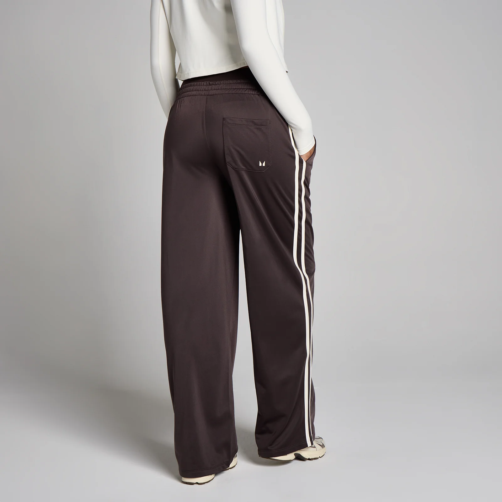 MP Tricot Track raka joggingbyxor för kvinnor - Kakao/Vanilj - XS Bild 1