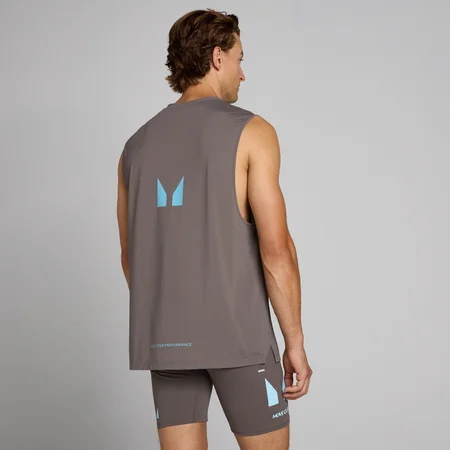 MP Men's Hybrid Mesh Tank - Askgrå
