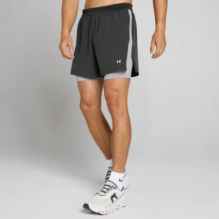 MP Velocity Ultra 2-i-1 shorts 5" för män - Tvättad svart