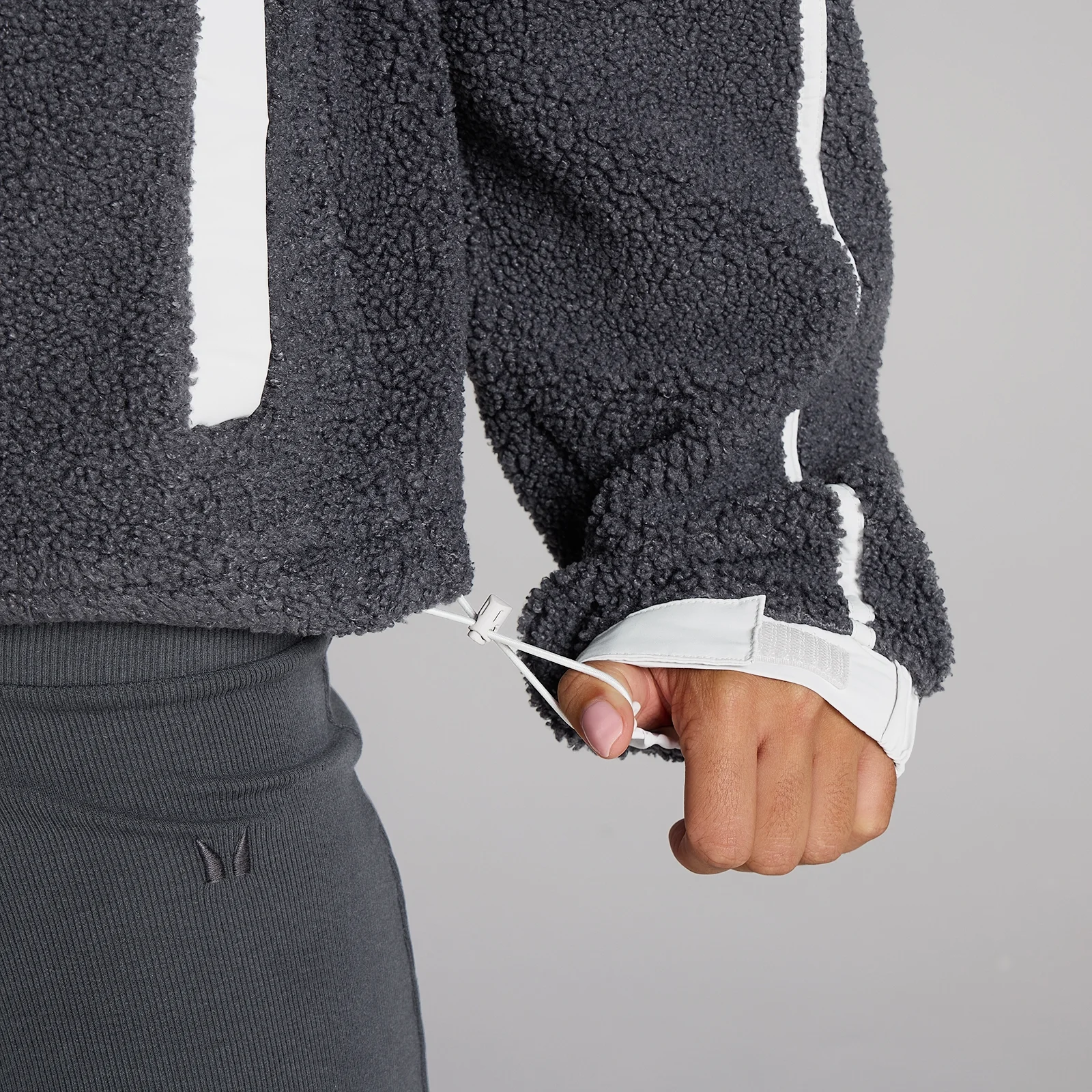 MP Fleecejacka med dragkedja för kvinnor - Robust Grey - XS Bild 4
