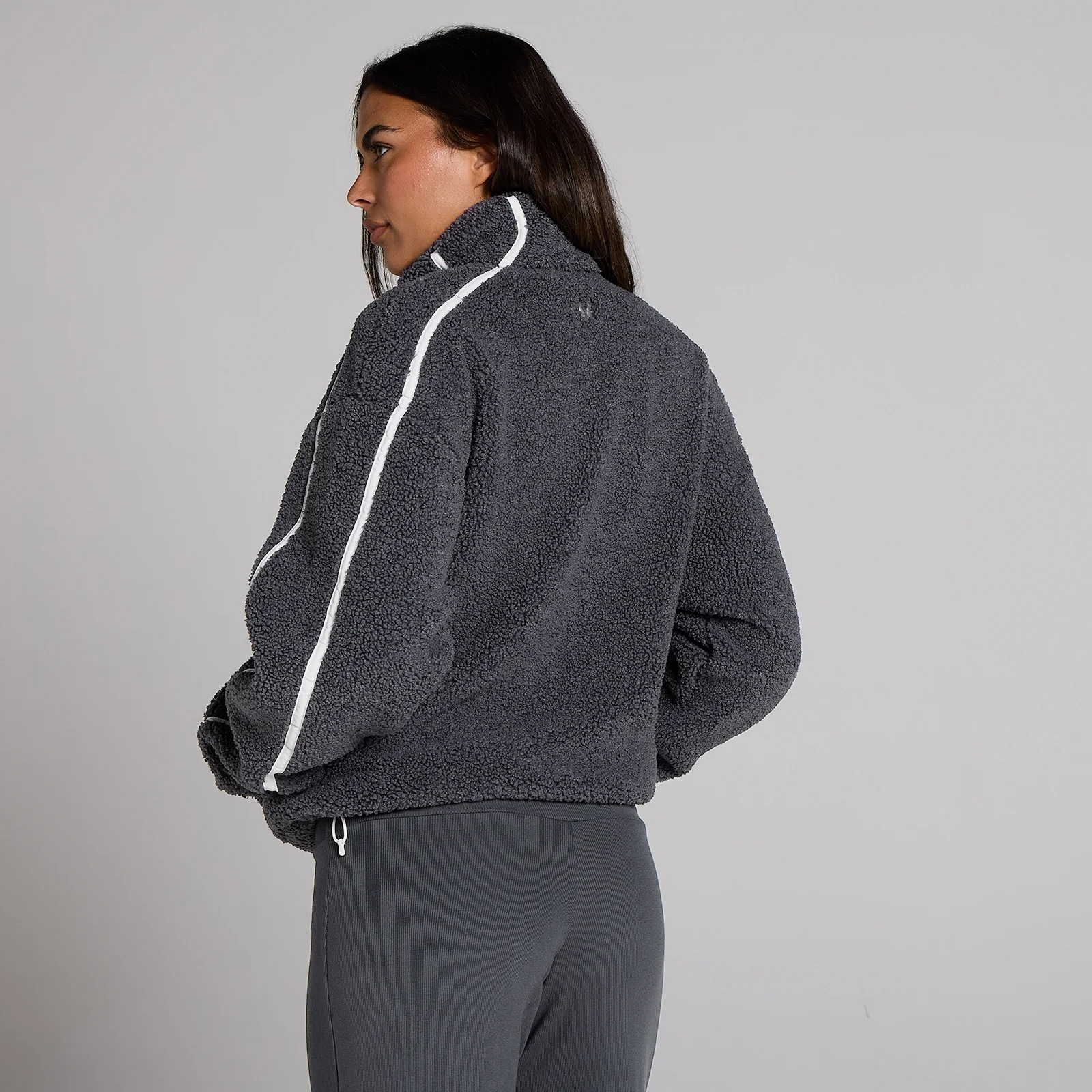 MP Fleecejacka med dragkedja för kvinnor - Robust Grey - XS Bild 2