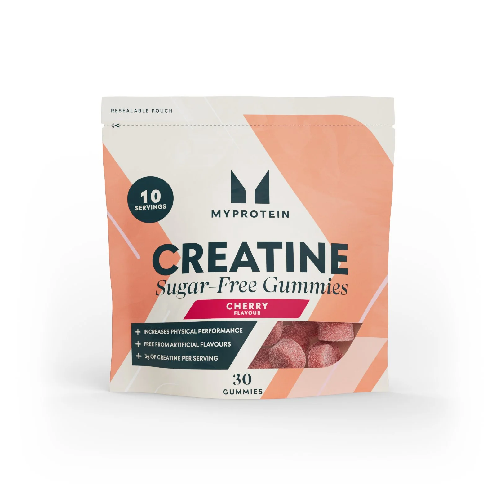 Kreatin Gummies - 30 Gummies - 10servings - Cherry (Sugar-Free) Bild 1