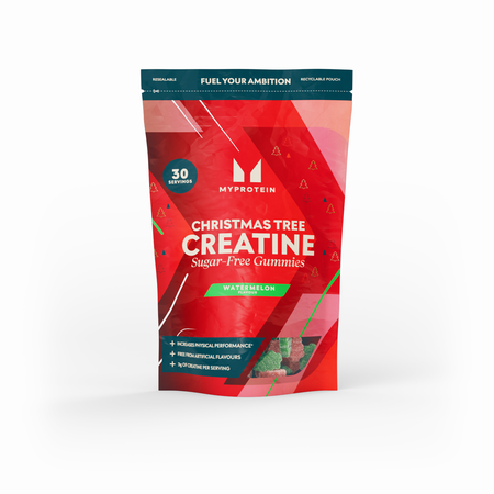 Sockerfria Kreatin-gummies - Vattenmelon Julgransformar