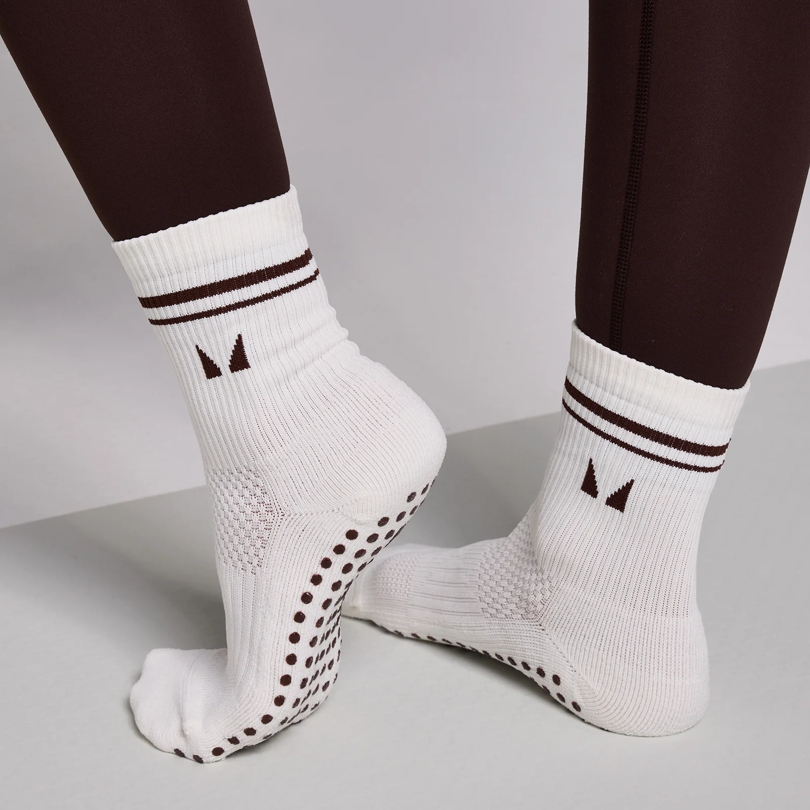 MP Pilates Socks (2 pack) - Cocoa/Pearl - UK 2-5 Bild 1