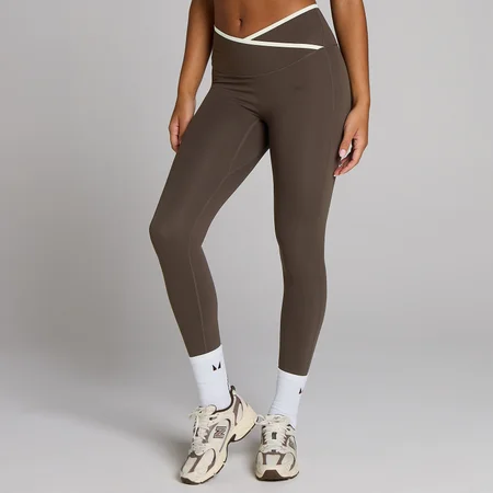 MP Tempo Contrast Leggings För Kvinnor - Choklad