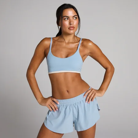MP Women's Tempo Contrast Sport-BH - Denimblå