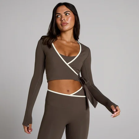 MP Women's Tempo Contrast Omlott-topp - Choklad
