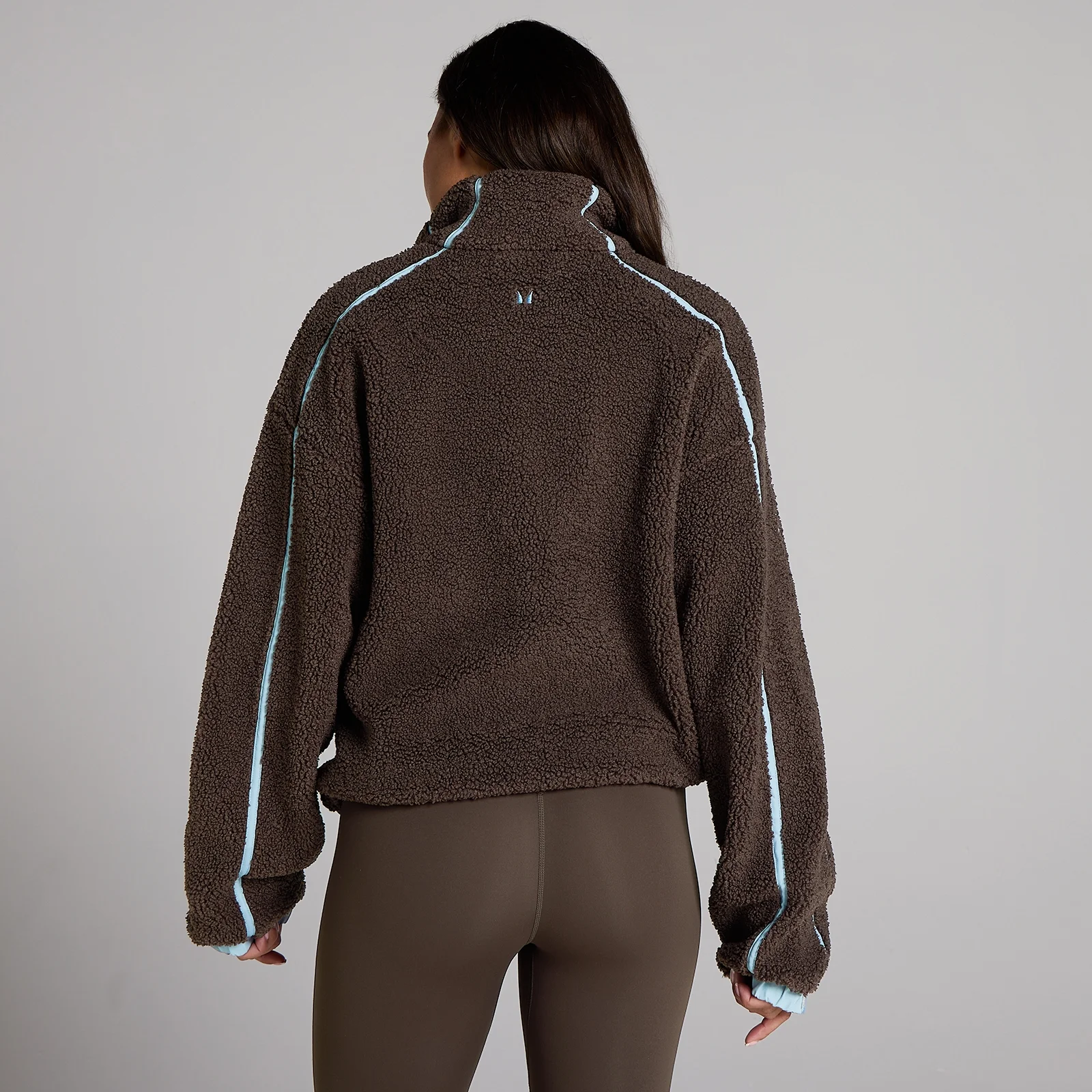 MP Women's Fleece Binding Zip Through Jacket - Choklad - M Bild 2