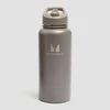 Myprotein Återvunnen Metallflaska med Sugrör 1 L - Dark Truffle