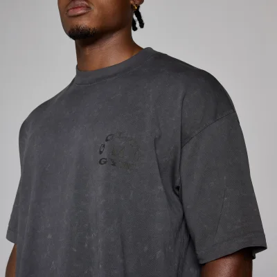 MP X Gold's Herr Washed Graphic Oversized T-shirt - Washed Coal - XS Bild 6