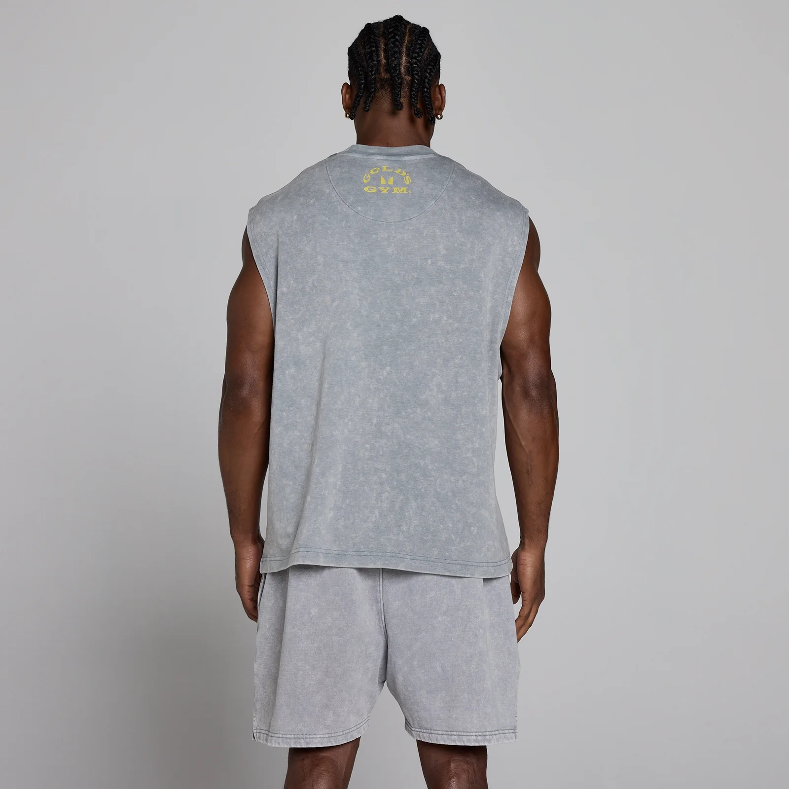 MP X Gold's Herr Washed Graphic Oversized Tank - Steel Blue - XL Bild 4