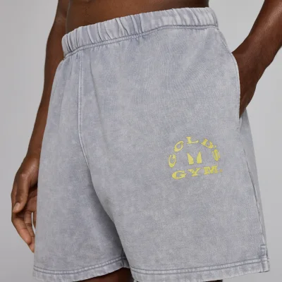 MP X Gold's Herr Washed Graphic Oversized Sweat Shorts - Steel Blue - XS Bild 6